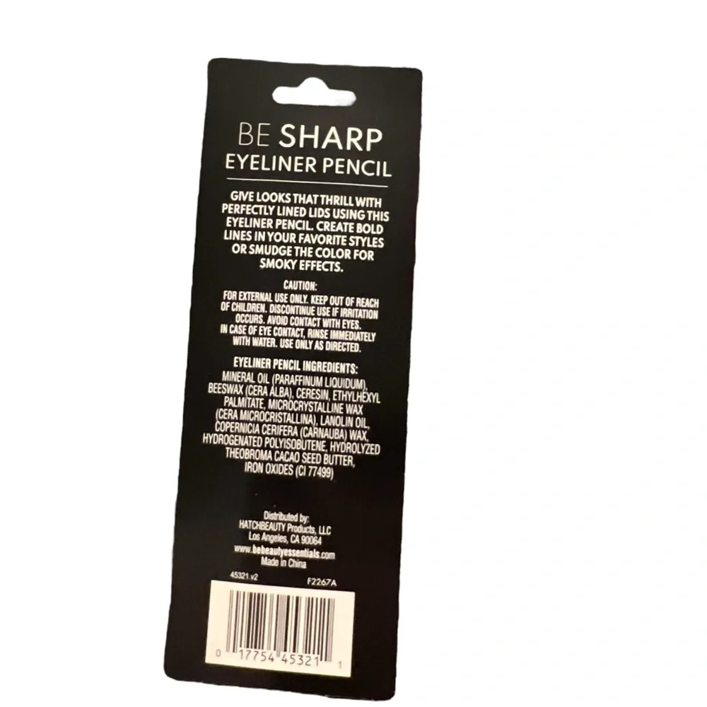 BE‎ Beauty Essentials Black Eyeliner Pencil NEW Hatch Beauty